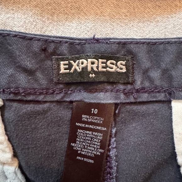 Express navy blue chino shorts 10 EUC - Picture 3 of 5